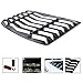 Rear Window Windshiled Louver Sun Shade Cover Matte Black in GT Lambo Style for Chevy Chevrolet Camaro 2010 2011 2012 2013 2014 2015