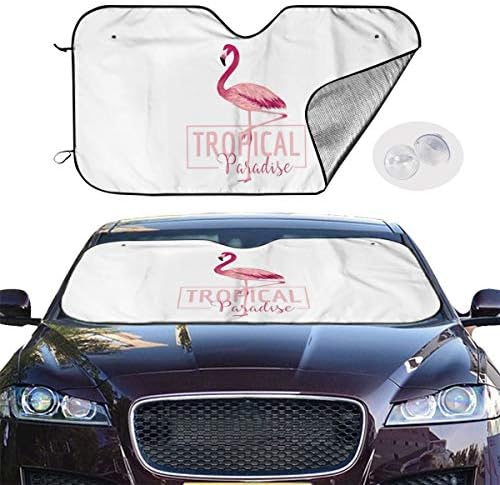 かわいい フラミンゴ 丈夫で長持ち B02hg8gk ジュエリー 簡単着脱 暑さ対策 吸盤4個入 吸盤4個入 軽 普通車用700x1300mm 折りたたみ ヒッピー 遮光 サンシェード 強力断熱 Uvカット フロントサンシェード B02hg8gk 100 品質保証 ピンク 車用 ビーチ 正規品送料