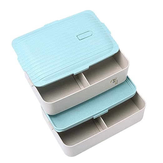 Caja de almuerzo caja de bento paja de trigo sin BPA sandwich ...