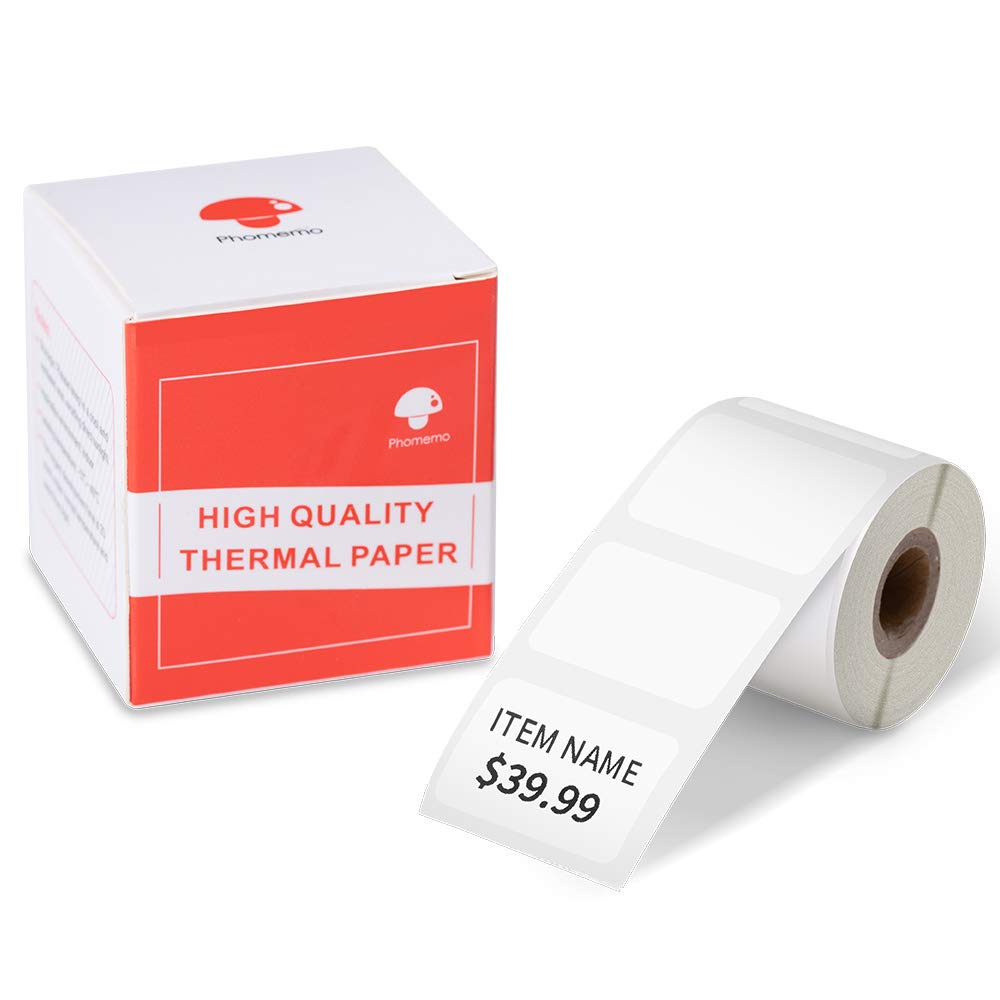 Phomemo m110 Printer Labels, 30x20 mm Self-Adhesive Direct Thermal Labels Printer Label Paper for Phomemo M110 M108 M220 M221 M120 M150 M100 M250 M260 Label Maker