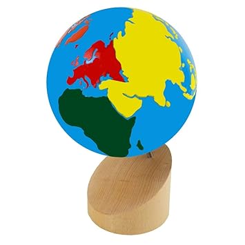 Montessori Globe - World Parts