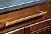 #1500-352 CKP Brand Hampton Collection Bar Pull, Amber Gold