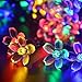 Joomer Cherry Blossom 50 LED Solar String Lights, Multi-Color