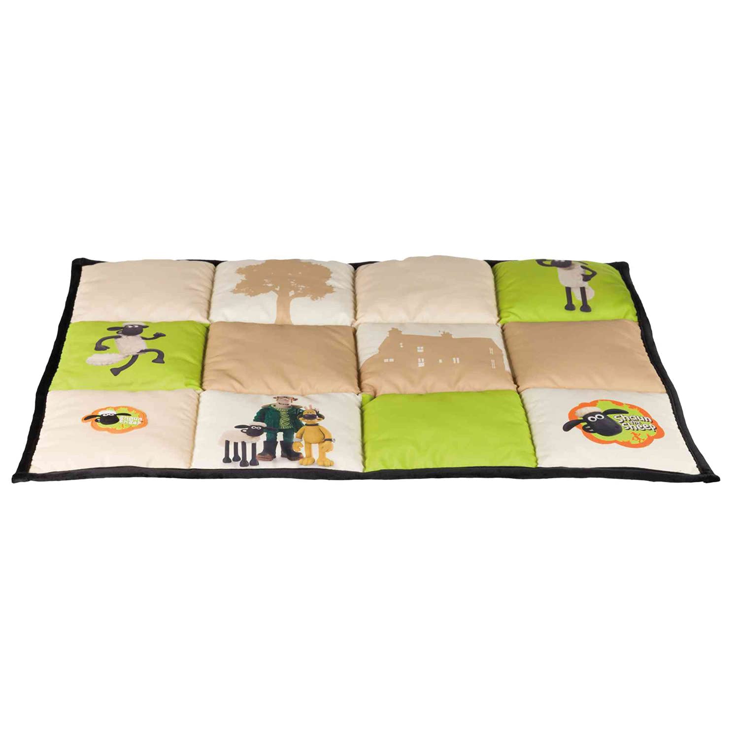 Shaun the Sheep Blanket, 85 x 60 cm, Beige/Green