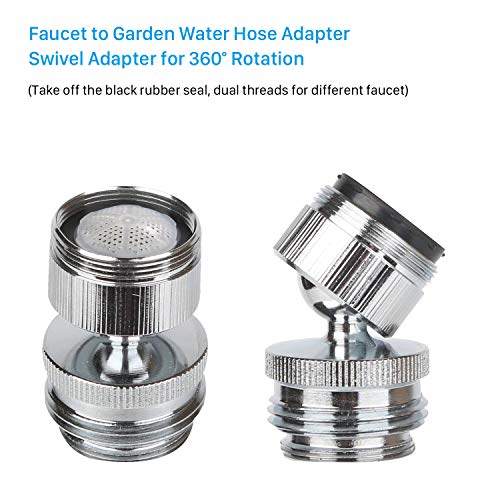 Faucet Adapter, Swivel Aerator Adapter Kit, Sink Faucet to Hose Adapter