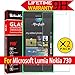 Lumia 730 / 735 Glass Screen Protector, [2 Pack] AnoKe(0.3mm 9H 2.5D) Best Tempered Glass Screen Protector Film Shield Guard For Microsoft Nokia Lumia 730 / 735 Glass 2Pack