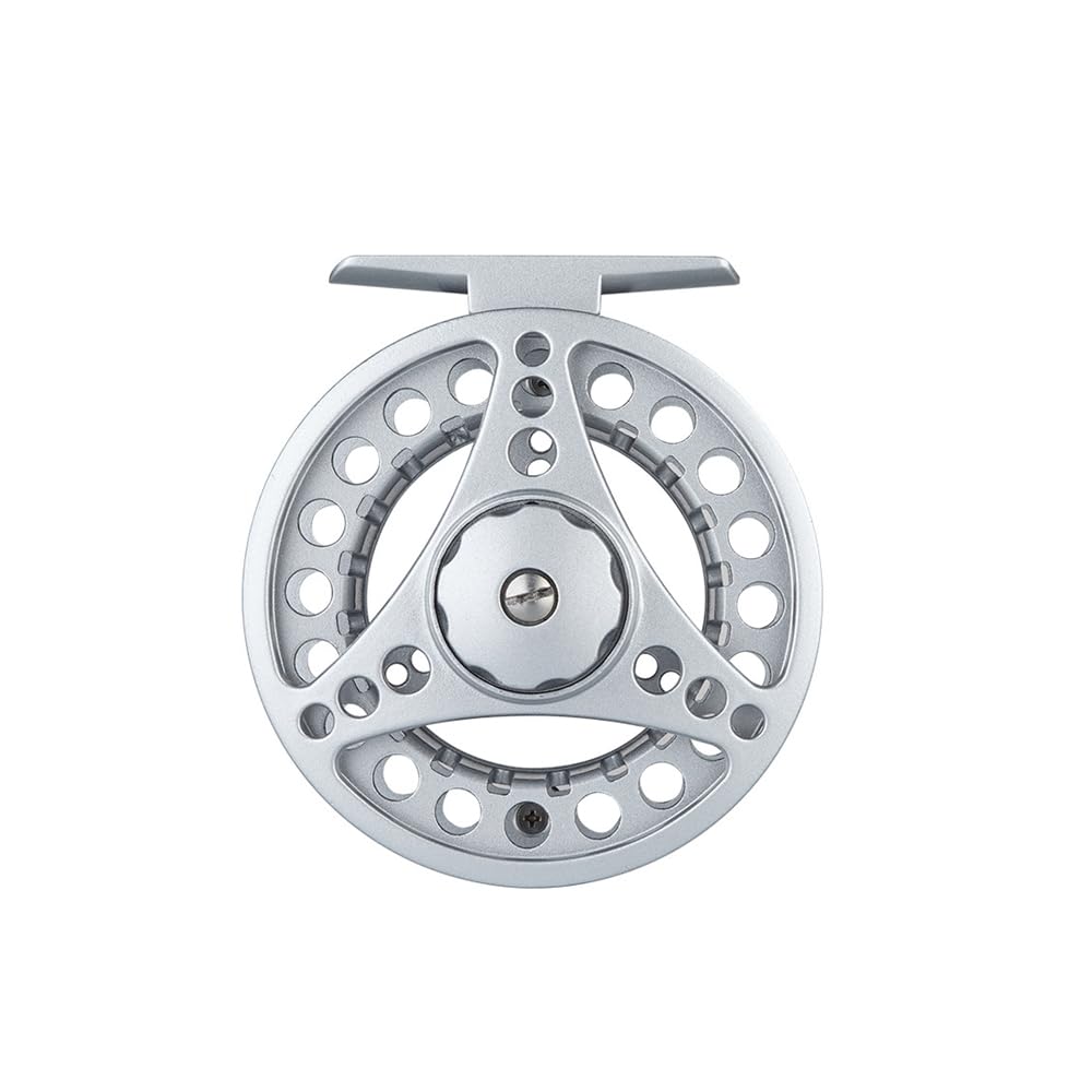 Aluminum Alloy Fly Fishing Reel, Fly Reels for Left & Right Hand River Lake Sea Stillwater Fishing - size # 3/4 (Silver)