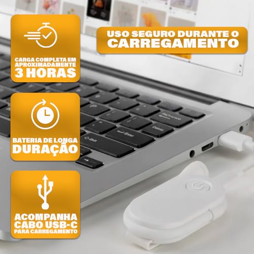 Luz de Leitura Para Livro Luminária de Livros - LED Quente Neutra Fria - Ideal para Estudar ou Ler a Noite - Recarregável USB - PREMIUM