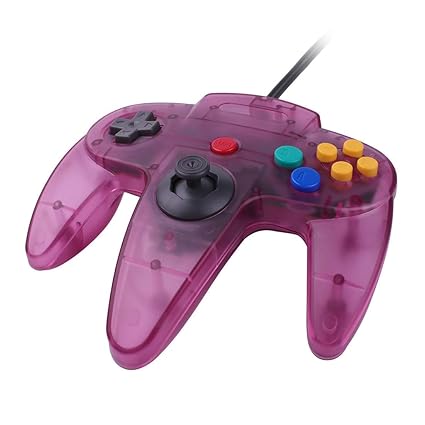 NOKKOO 3RD Party Made Classic Wired N64 64-Bit Gamepad Joystick Ultra 64 Video Game Console Game Pad Game Controller Gamepad 