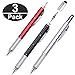 NiceCo 3-pack 6-in-1 Touch Screen Stylus, Multifunction Tool Pen, 3