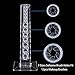 MAKARTT Makeup Brush Holder 12 Spaces Acrylic Clear Separated Individual Makeup Brush Organizer, Organize and dry makeup brush
