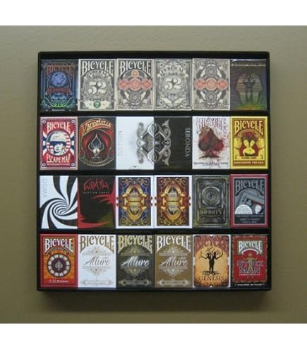 Amazon.com: DisplayGifts Playing Card Display Case Frame Holds 60 Decks  Collectible Poker Cards Only Acrylic Door UV Protection Black : Toys & Games