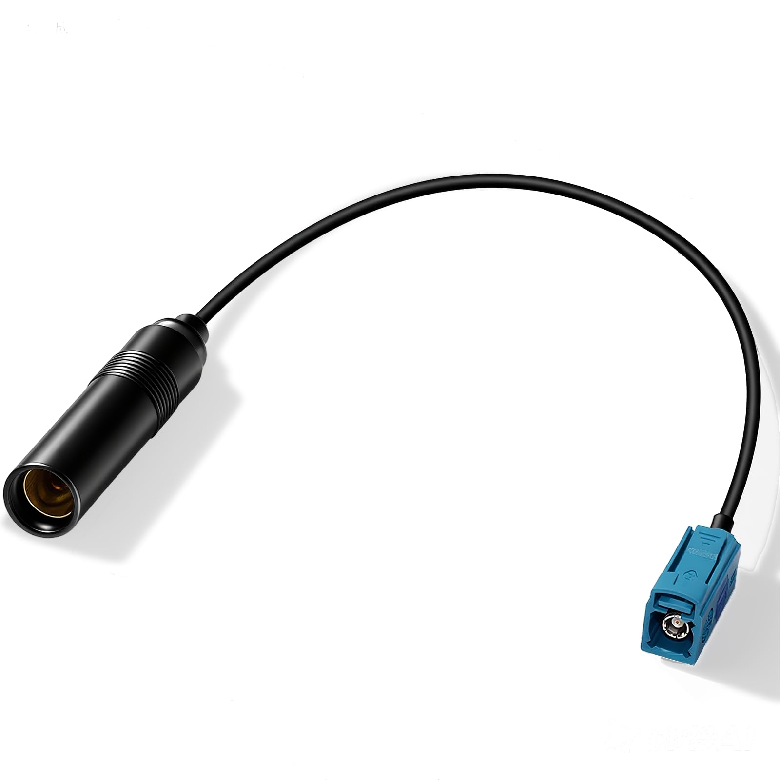 Bingfu Fakra to DIN Aerial Adaptor Cable Universal Vehicle Car Stereo FM AM Radio Antenna Adapter Cable 30cm for Car Stereo Audio HD Radio Head Unit CD Media Player Receiver