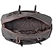 Jack&Chris Oversized Canvas Leather Trim Travel Tote Duffel shoulder handbag Weekend Bag CB1004 (Grey)
