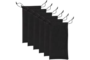 Groupcow 6pcs Eyeglasses Sunglasses Microfiber Pouch Bag, Cell Phone Storage Pouch 7.1" x 3.5"