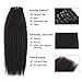 AmazingBeauty Clip In Hair Extensions Afro Kinky Straight 8A Grade Thick 100% Remy Hair Natural Black 10-22inch 7 Pieces with 18 Clips 120g/4.2oz per Set Fit For Full Head 18 inch