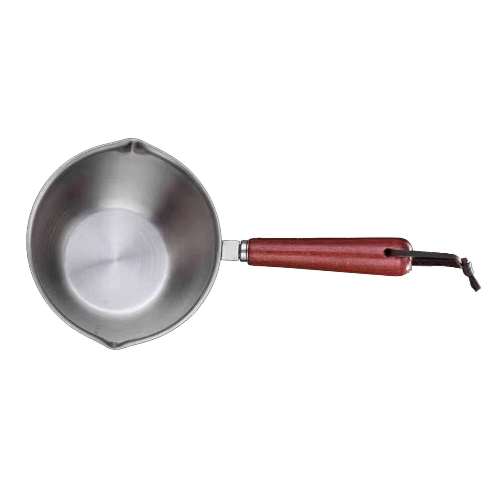 Photo 1 of VINGVO Mini Pot 304 Stainless Steel Mini Soup Pot Small Sauce Pan 200ml with Dual Spouts for Milk, Sauce, Chocolate, Butter, Coffee