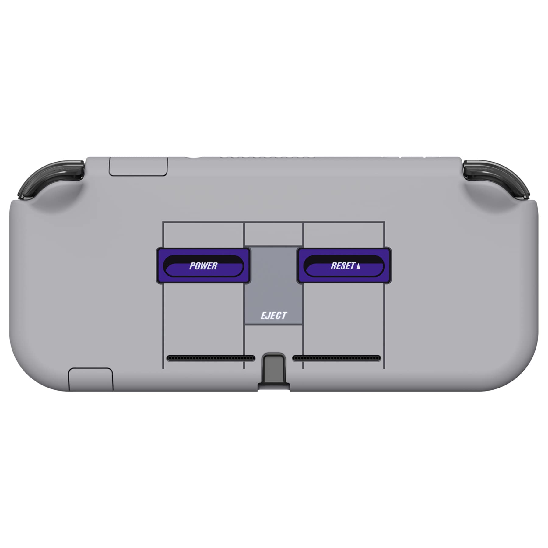 eXtremeRate PlayVital Classics SNES Style Protective Grip Case for Nintendo Switch Lite, Hard Cover for Nintendo Switch Lite - Screen Protector & Thumb Grips & Buttons Caps Stickers Included