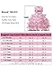 NNJXD Girl Dress Kids Ruffles Lace Party Wedding Dresses Size (140) 6-7 Years Flower Pink