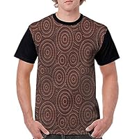 BlountDecor Performance T-Shirt,Aboriginal Pattern Fashion Personality Customization