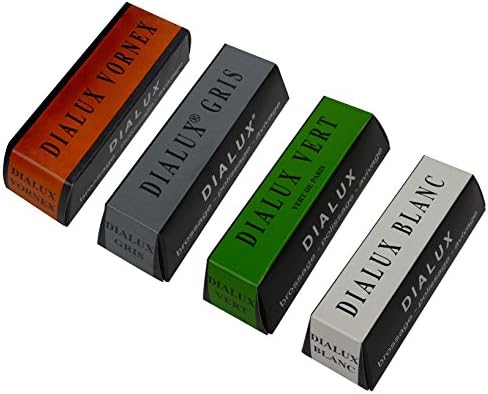 4 Pack 4 Oz Orange Green Gray White Dialux Compounds Jewelry Making Metal Polishing Cleaning Abrasive Finishing Set