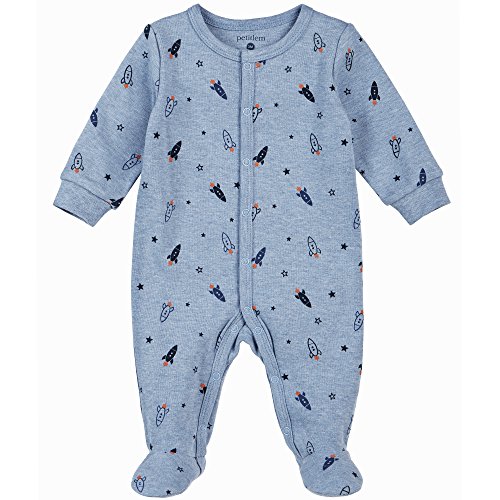Petit Lem Baby Footed Sleeper, Rocket, 9M Petit Lem Baby Footed Sleeper, Rocket, 9M