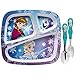 Zak Designs Disney Kids Divided Plates, Frozen Girl (FZNC-0010)
