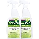Biokleen Bac-Out Natural Bathroom Cleaner - 2 Pack - Enzyme Professional Strength, Enzymatic Cleaner for Bathroom, Eco-Friendly, Plant-Based, No Artificial Fragrance - Packaging May Vary