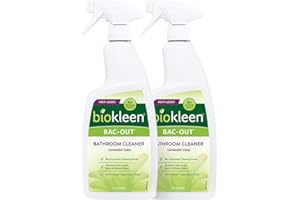 Biokleen Bac-Out Natural Bathroom Cleaner - 2 Pack - Enzyme Professional Strength, Enzymatic Cleaner for Bathroom, Eco-Friendly, Plant-Based, No Artificial Fragrance - Packaging May Vary
