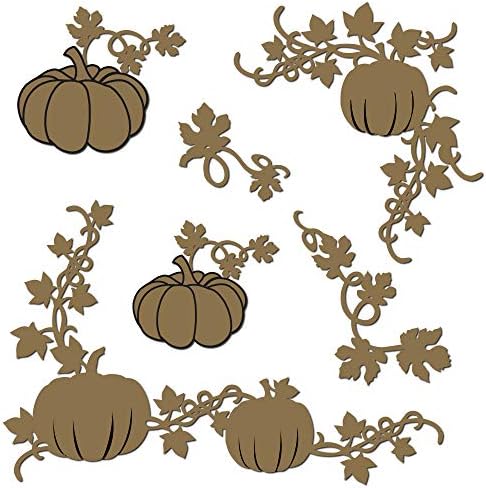 Pumpkin Patch Corner Set - Laser Cut Chipboard - 6 Piece Set