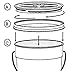Gamma Seal Lid, Assorted Colors, 5 Pack - New! - Boxed! - 5 Gallon Bucket Lids (Fits 3.5, 5, 6, & 7 Gal.) Storage Container Lid