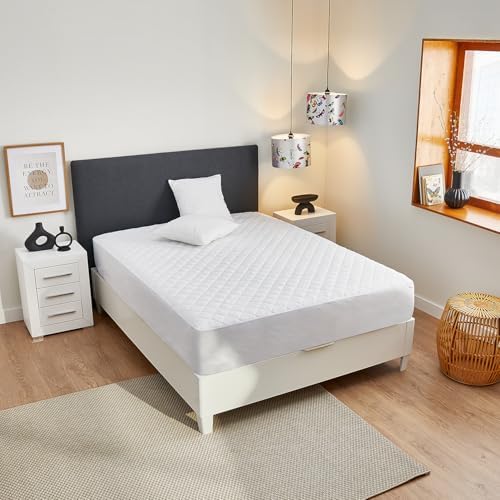Pikolin Home - Protetor de colchão Silktouch acolchoado impermeável e respirável, certificado Oeko-Tex, para 180 camas, até 32 cm de altura - Capa de colchão 180 x 200 cm