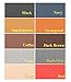 Beaulegan Leather Repair Patch - Self-Adhesive for Sofa Car Seats and Bags, 8 Inch by 4 Inch, Litchi Grain & Dark Brown