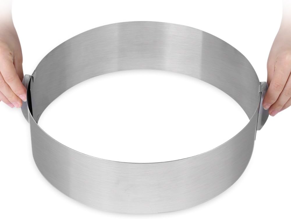 Stainless Steel Adjustable Round Cake Ring Round Mousse Tiramisu Mold