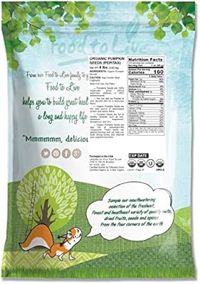 Pepitas Orgánicas / Semillas de Calabaza, 8 Libras - Sin OGM, sin ...