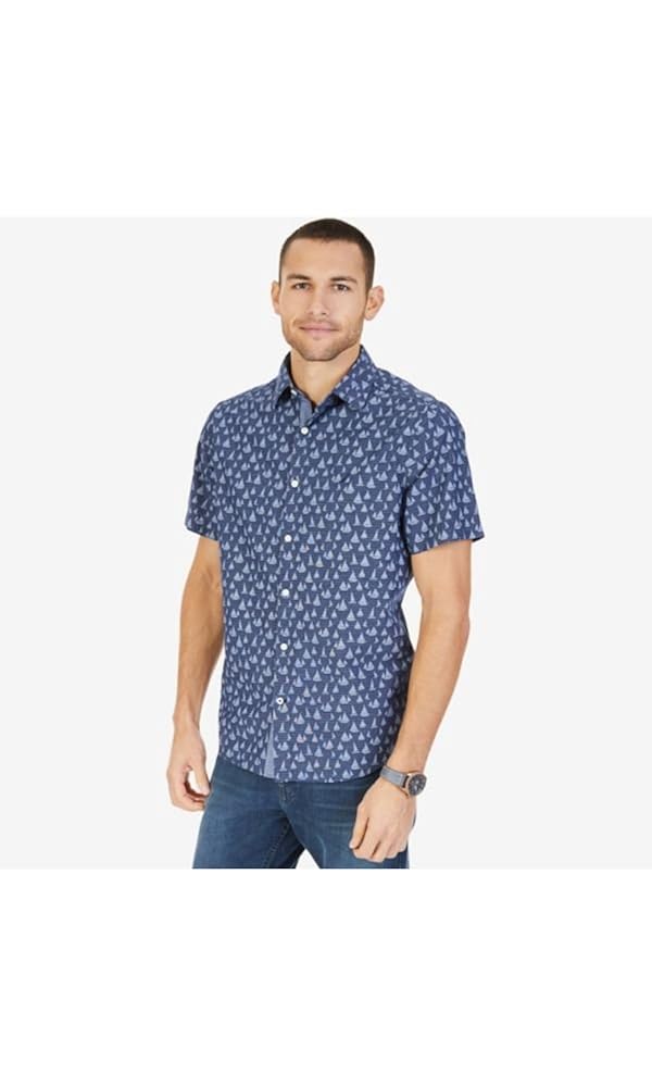 Nautica Mens Short Sleeve Signature 