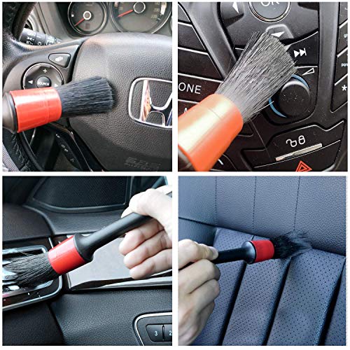 image for BOSONER Automotive Detailing Brush, Car Cleaner Brush Set Cleaning Wee