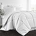 Beckham Hotel Collection King/Cal King Comforter – 1300 Series Goose Down Alternative Bed Comforters – Luxury King/Cal King Size Blanket - Machine Washable, All-Season Bedding, Duvet Insert - White