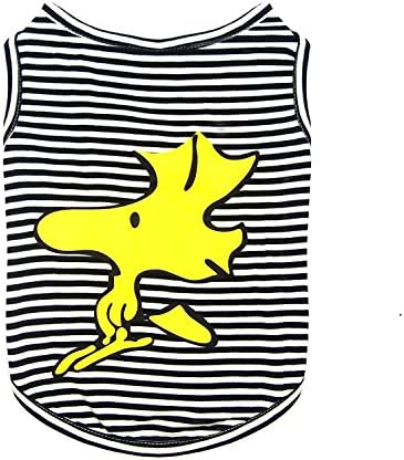 Purrfect Paws Crew Neck Pet Cotton Clothing Dog and Cat Striped Vest Shirt (Small)