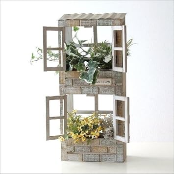 Amazon プランター 壁掛け おしゃれ 木製 かわいい ウッド壁掛2階