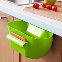 Ayutthaya shop Cute house kitchen cabinet trash bin waste disposal bin portable holder lixeira garbage can poubelle bolsa p apelera lixo. Color:Send Randomly