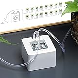 DIY Micro Automatic Drip Irrigation Kit, Self Watering System with Timer and USB Power Operation, 30-Day Programming Vacation Automatic Irrigation System for Potted Plant