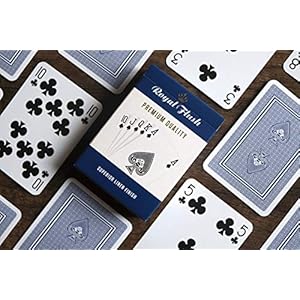 Royal Flush Playing Cards UK - 3 x Deck of Cards, Superior Cartamundi Linen Finish, Easy To Shuffle & Durable, Multipack…