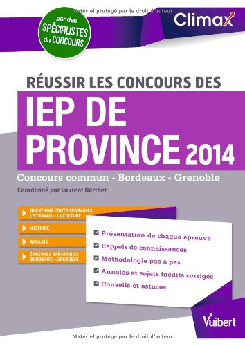 Réussir les concours des IEP de province