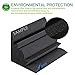Arrowzoom New 8 Pack of 4.7 in X 4.7 in X 9.4 in Black Soundproofing Insulation Bass Trap Acoustic Wall Foam Padding Studio Foam Tiles AZ1133 (BLACK)