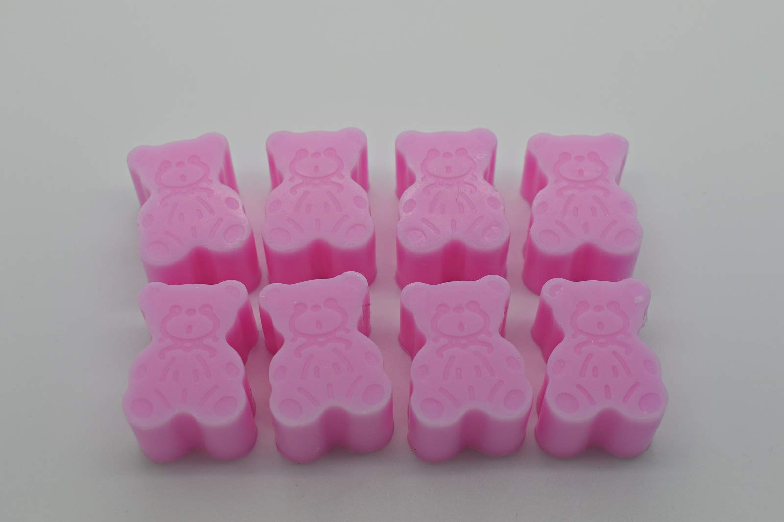 Rainbow Sensation 40 x Mini Teddy Bear Soaps - Baby Shower Favours PINK BLUE (White & Grey)