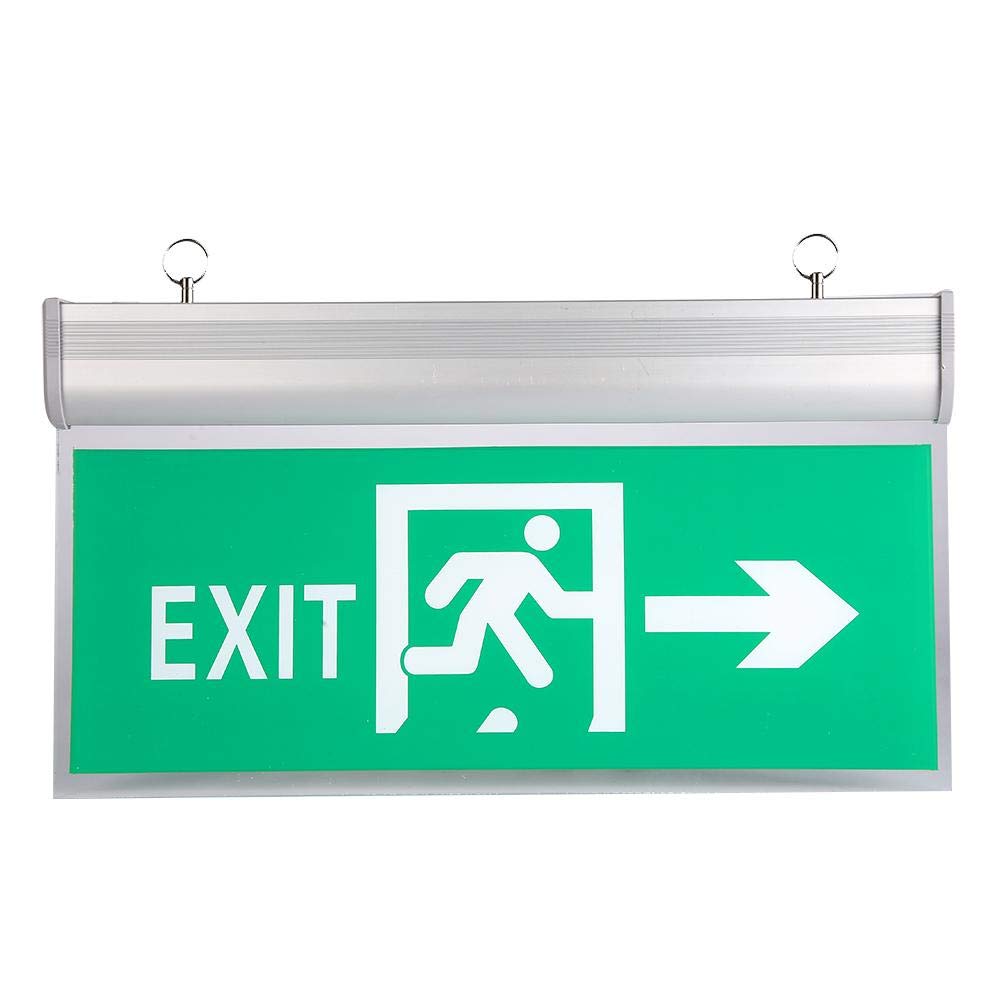Acrylic LED Exit Sign, 110-220V Emergency Sign Lamp Evacuation Indicator Light