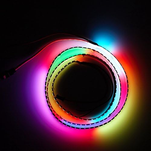 Strip Lights Non-waterproof 5050 DC 5V APA102C 144 LEDs 1Meter 3.2Feet Addressable Flexible Pixel Black PCB IP30 TARGOPOP