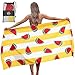 Untold Summer Watermelon Microfiber Beach Travel Towel XL 78x35 - Quick Dry, Compact, Lightweight - Perfect for Swimming and Camping