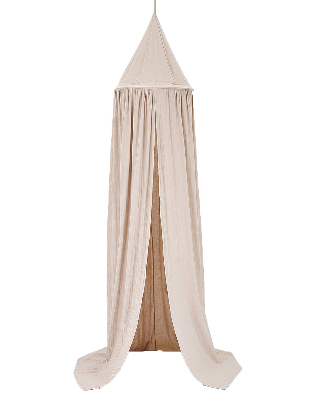 Homieco Bed Canopy Cotton Mosquito Net Bedding Round Dome Nursery Room Decorations Play Reading Tents